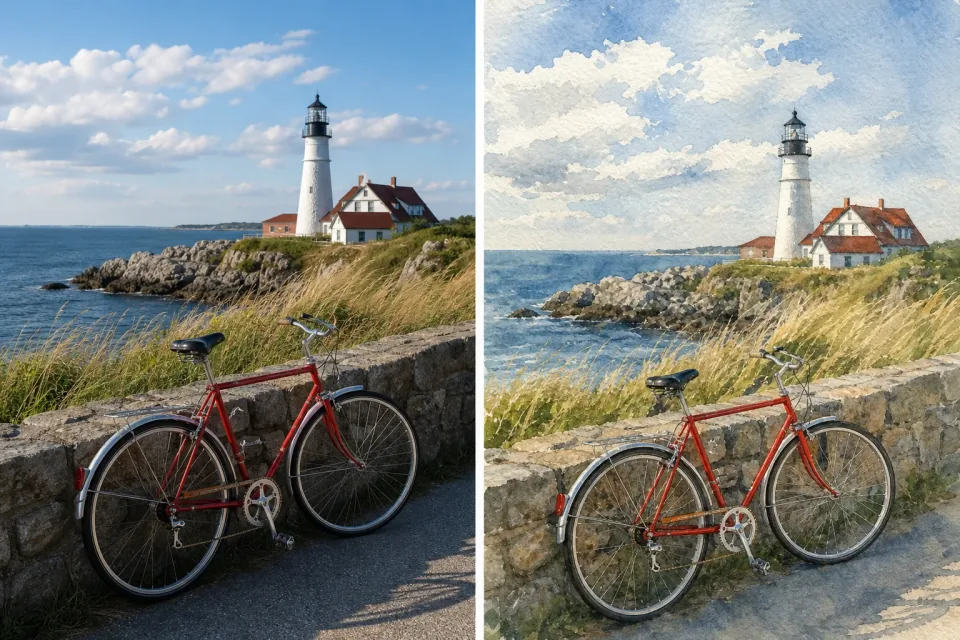 A visual restyled with an ImgFast image workflow